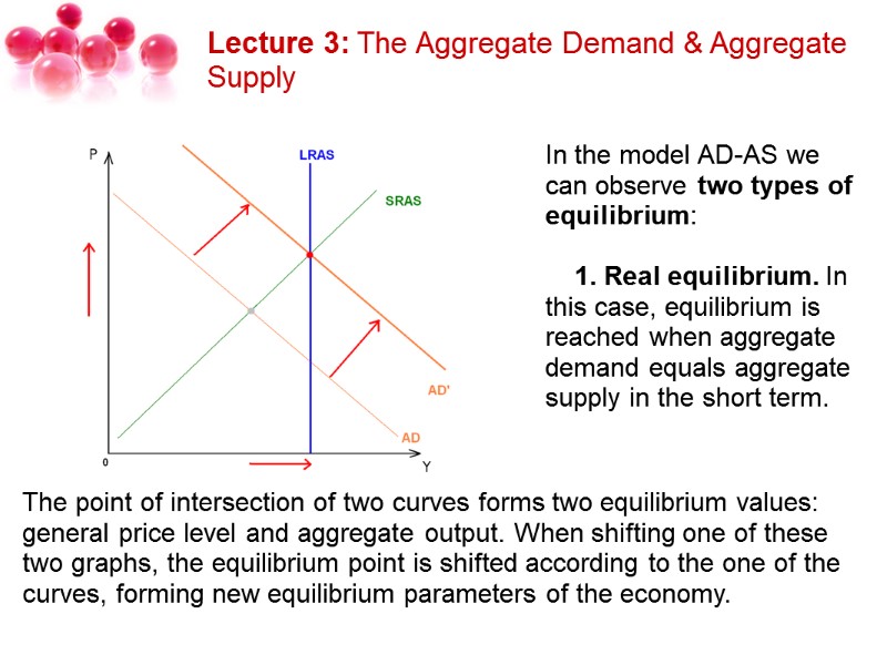 Lecture 3: The Aggregate Demand & Aggregate Supply In the model AD-AS we can